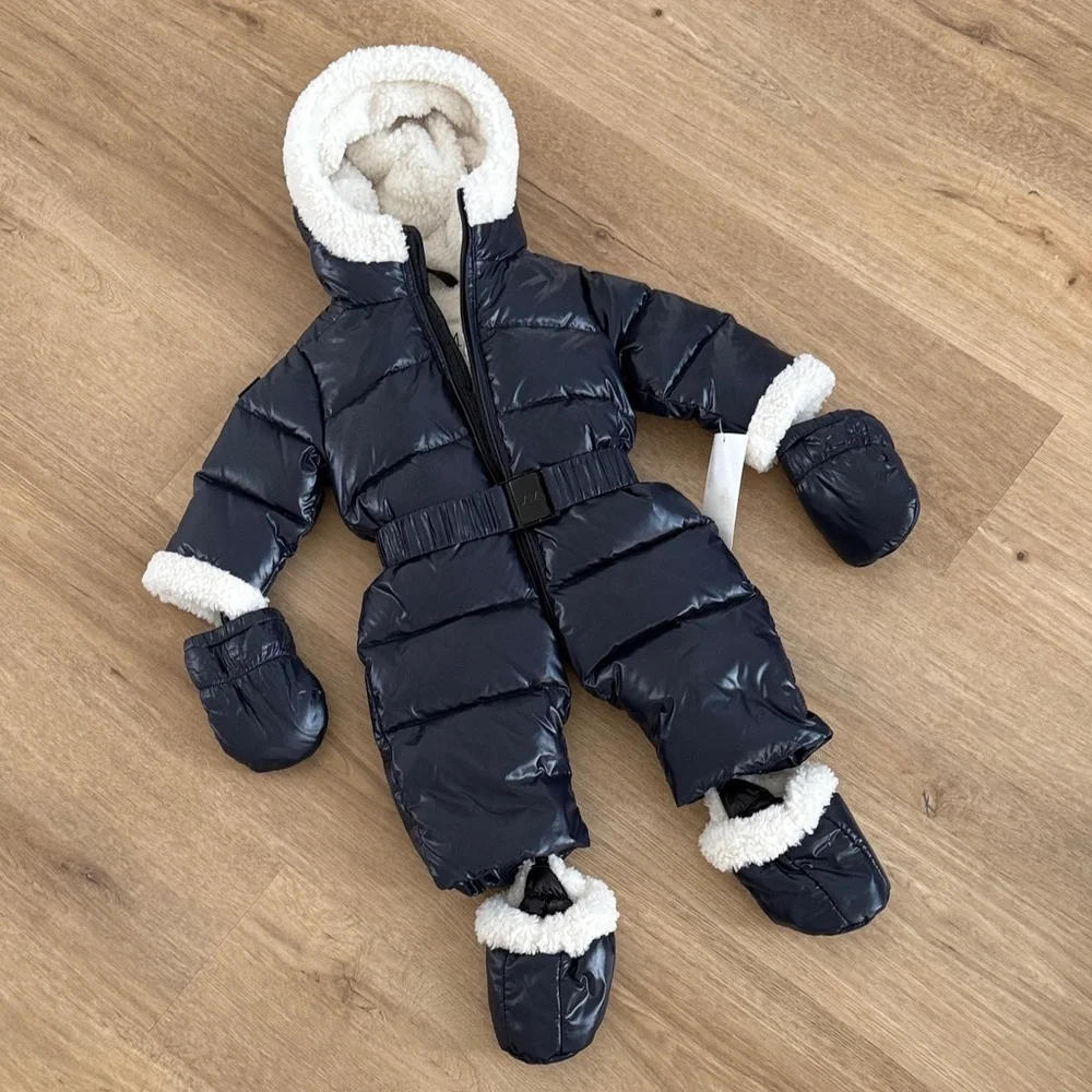 SAM. Unisex Blizzard Faux Shearling Puffer Snowsuit